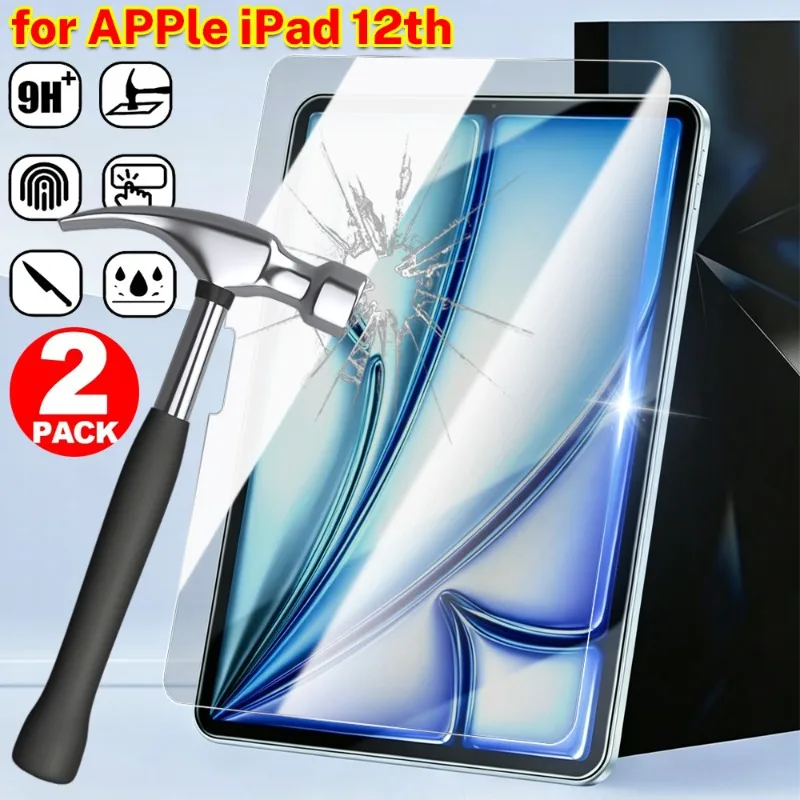 2/1Pcs Tempered Glass Screen Protector for iPad 12th 2026 HD Clear Anti-scratch Shatterproof Tablet Screen Protectors iPad 12