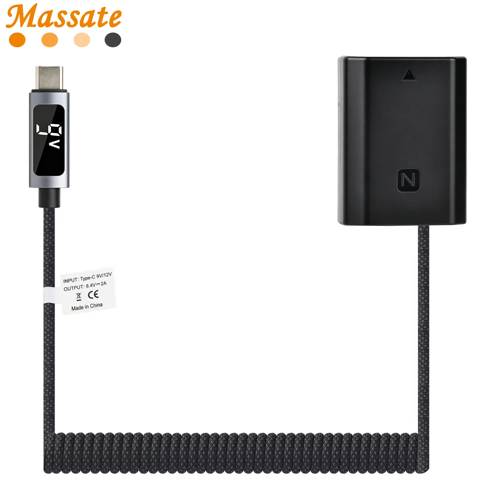 

Type-C PD NP-FZ100 Dummy Battery DC Power AC Adapter for Sony A7M3 A7R3 A7S3 A7R4 A7R5 FX3 ZV-E1 A9II A6600 A7C A1 Cameras