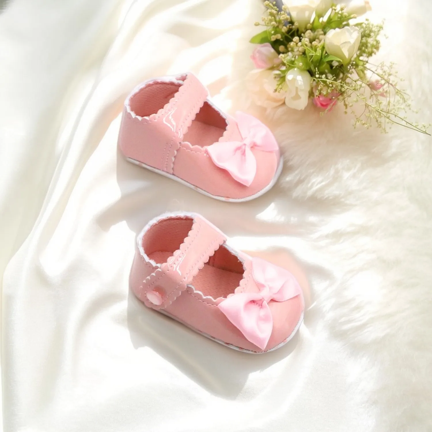 Chaussures bébé, chaussures de marche bébé, 0-6-12-18 mois, chaussures simples à semelles souples, chaussures princesse fille, chaussures en cuir pour petites filles