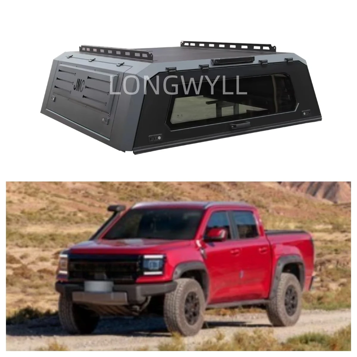 

Алюминиевый навес для пикапа для грузовика DADAO, кровать Camper ShellHardtop Topper, водонепроницаемый антикоррозийный SmartCap, сверхмощный