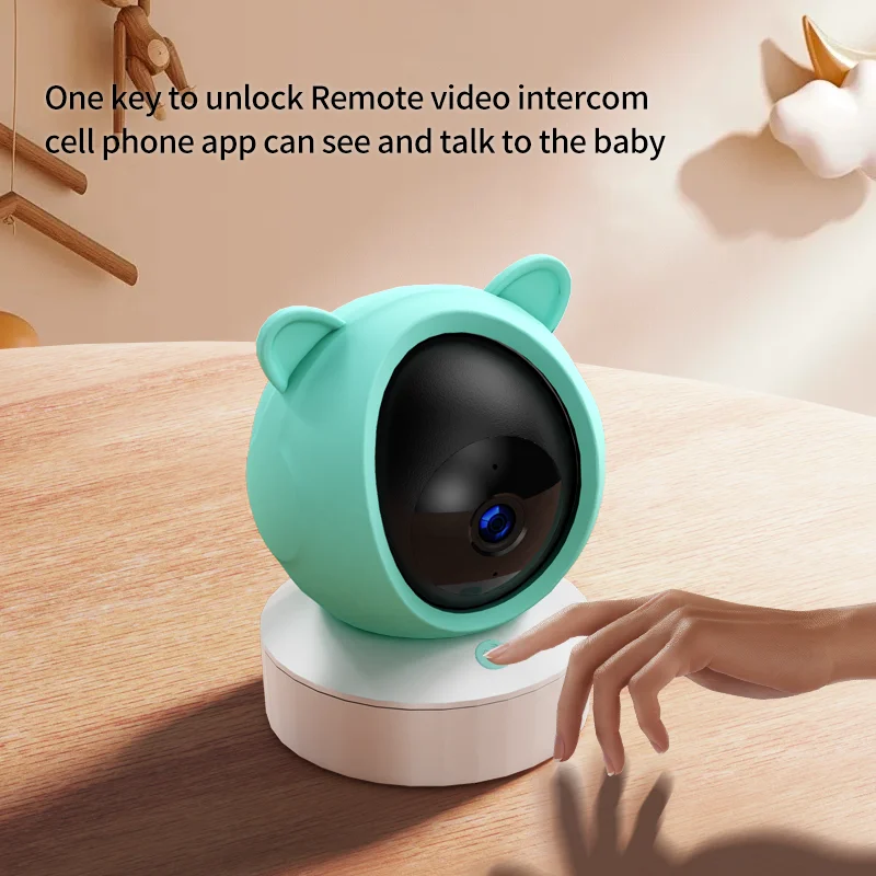 Smart tuya APPWifi monitoraggio della sicurezza wireless videocamera per bambini rilevamento del pianto esterno interno citofono visivo remoto da 5 pollici