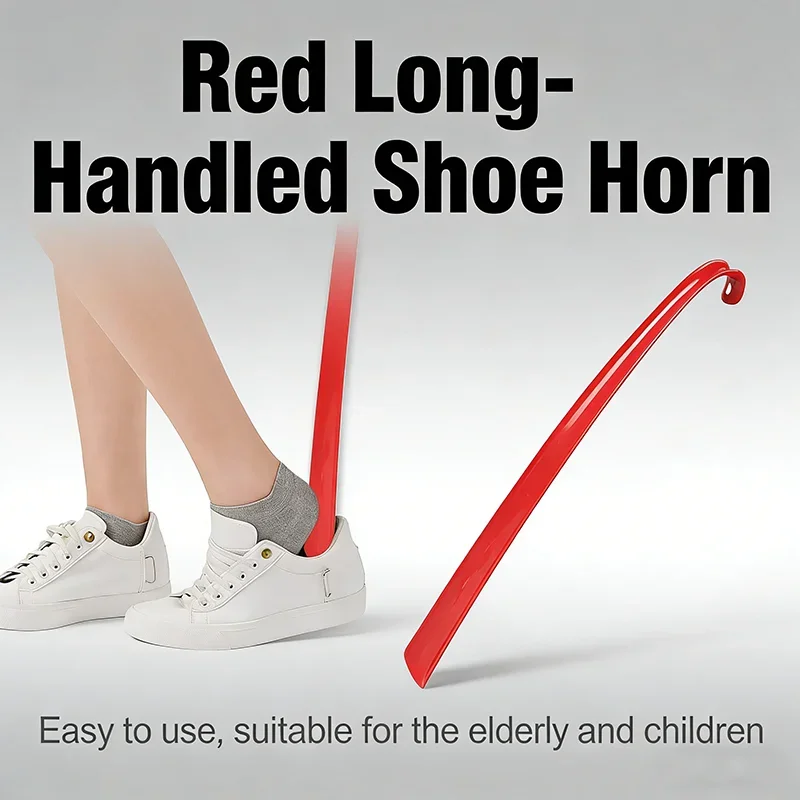 Extra Long Plastic Shoehorn Hotel Household Shoe Insertion Aid Lazy Shoe Horn Draw Helper Shoe Wearer Shoe Lifter image 2