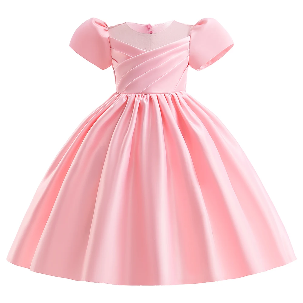 Elegant Kids Princess Dress For Girls Summer Clothes Children Birthday Party Dresses Vintage Girl Bridesmaid Wedding Prom Gown