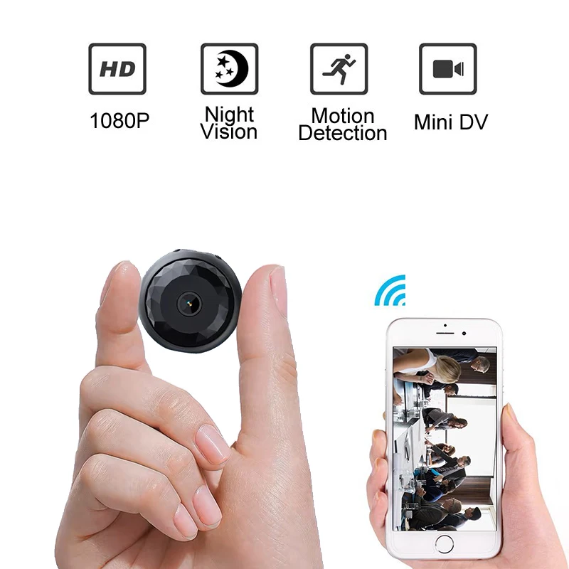 Mini cámara inteligente HD1080P Wifi cámara IP visión nocturna Aciton Espia cámara Digital remota inalámbrica Espion pequeña cámara corporal Gizli