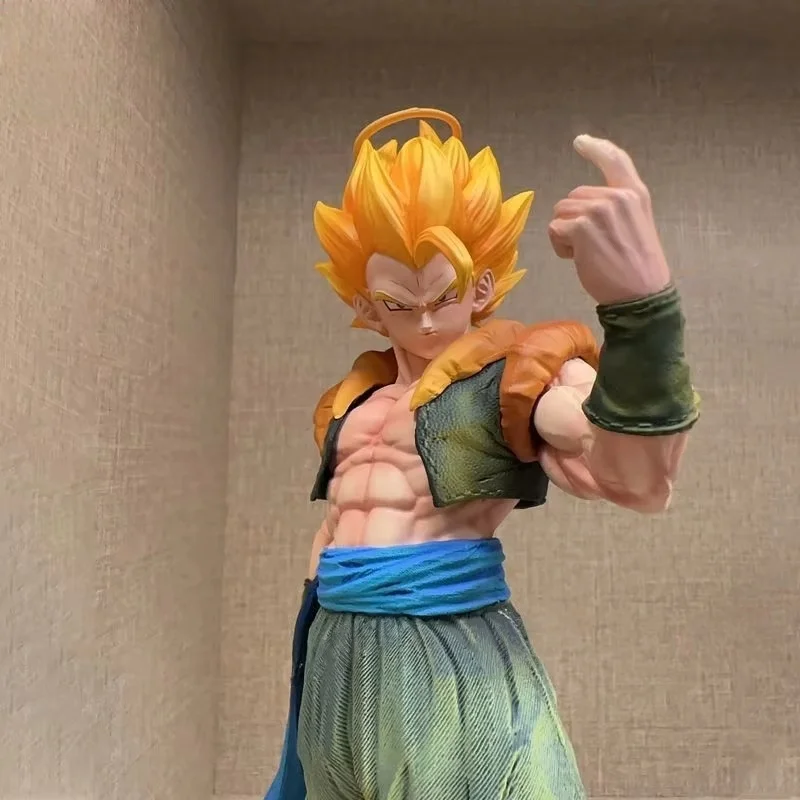 New 32cm Dragon Ball Anime Figure Gogeta Figure Super Saiyan Gogeta Figurine Gk Collection Statue Model Ornament Desk Toys Gift