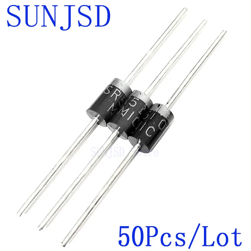 New 50Pcs SR3200 Substitution MBR3200 HBR3200 SB3200 3A200V Schottky Barrier Rectifier Diode DO-201AD/DO-27 Roaster SUNJSD