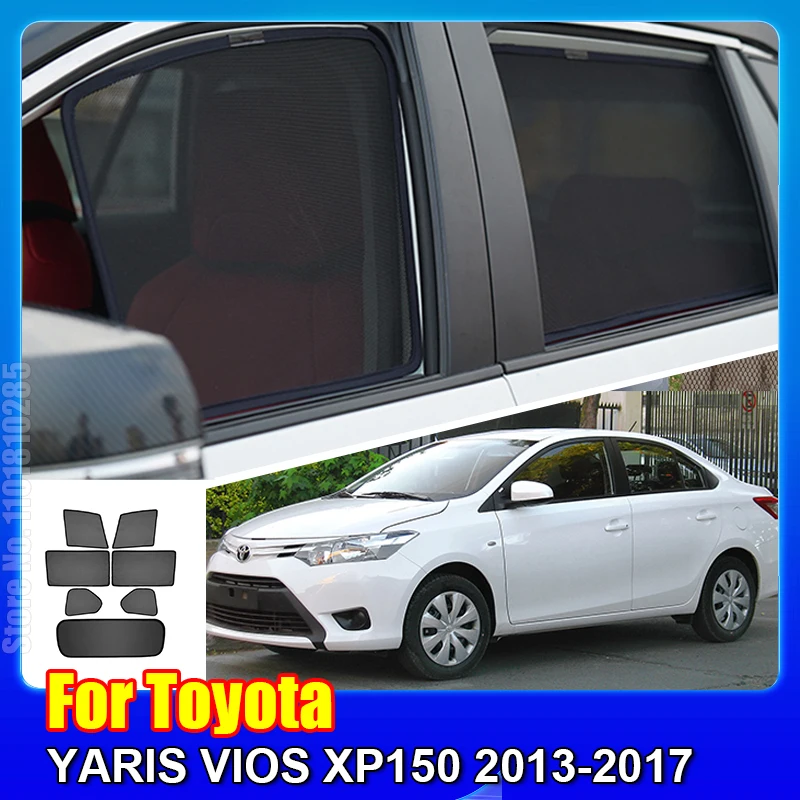 

Автомобильный Магнитный солнцезащитный козырек для Toyota YARIS VIOS Sedan XP150 2013-2017, занавеска на лобовое стекло, задний боковой козырек