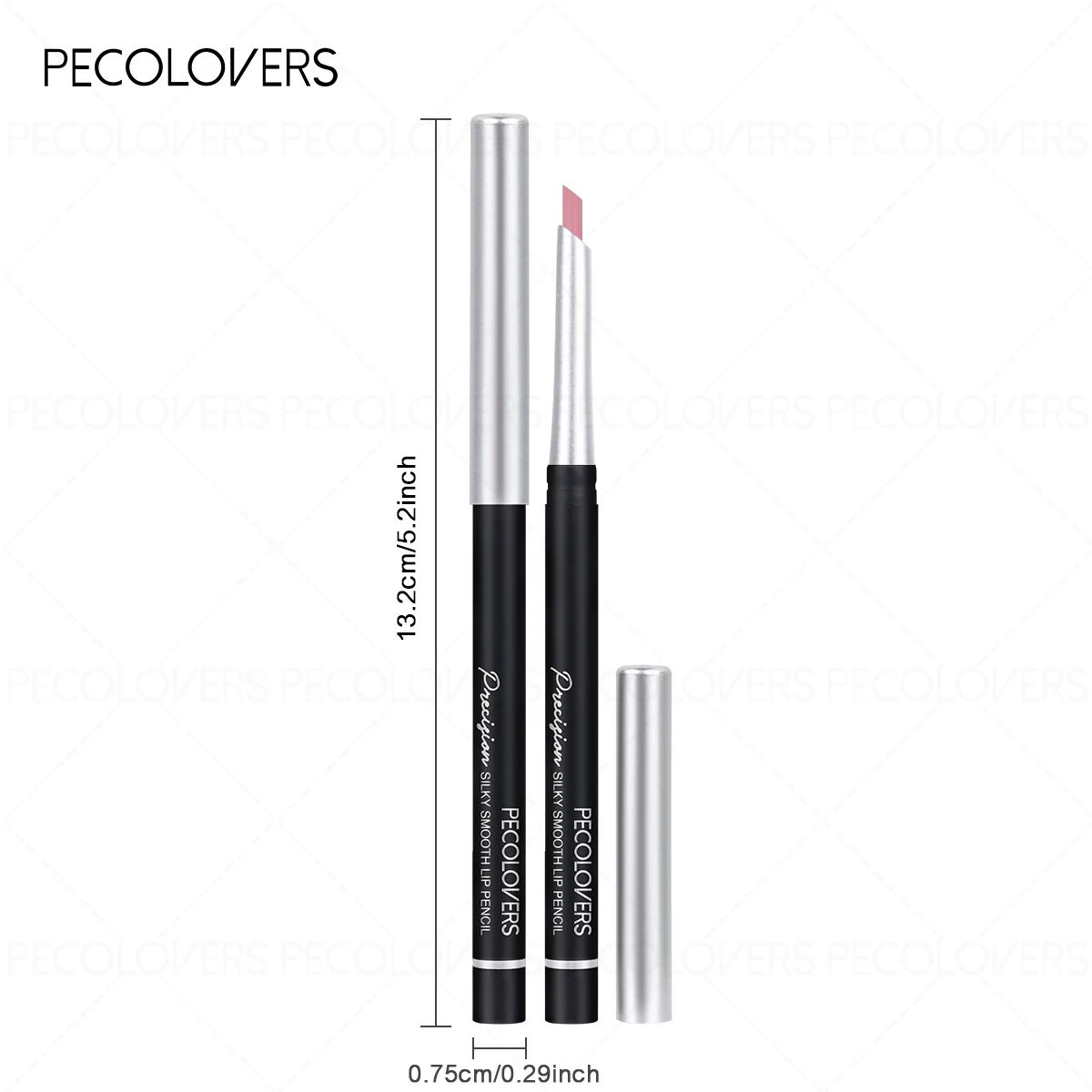 Crayon à lèvres et eye-liner velouté longue durée, imperméable, résistant à la transpiration, double usage, glisse facilement, rouge à lèvres nude, outil de maquillage