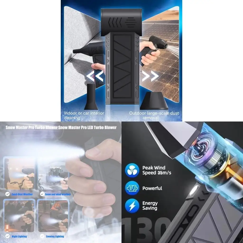 

G8TB Handheld Blower with LED Light Illuminating 30 Meter Distance for Dark Areas