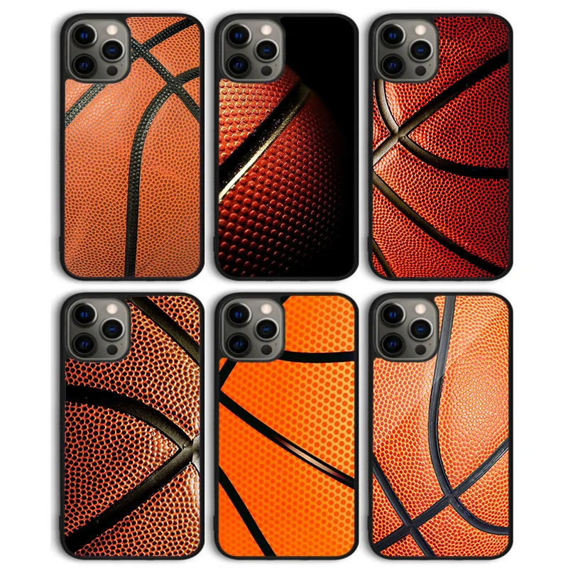 Basketball Textured Phone Case Back Cover for iPhone 16 15 SE2020 14 13 11 12 Pro Max mini XS XR X PlusS Shell Coque