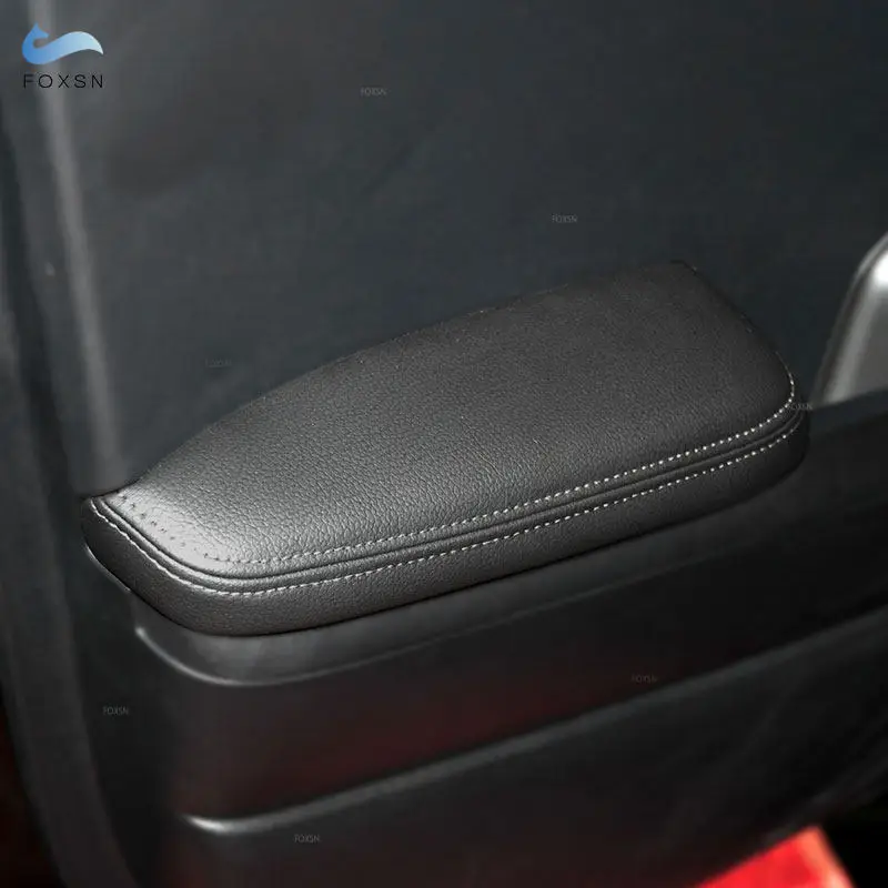 For Kia K3 Microfiber Leather Car Accessories Interior Door Armrest Panel Cover Sticker Trim