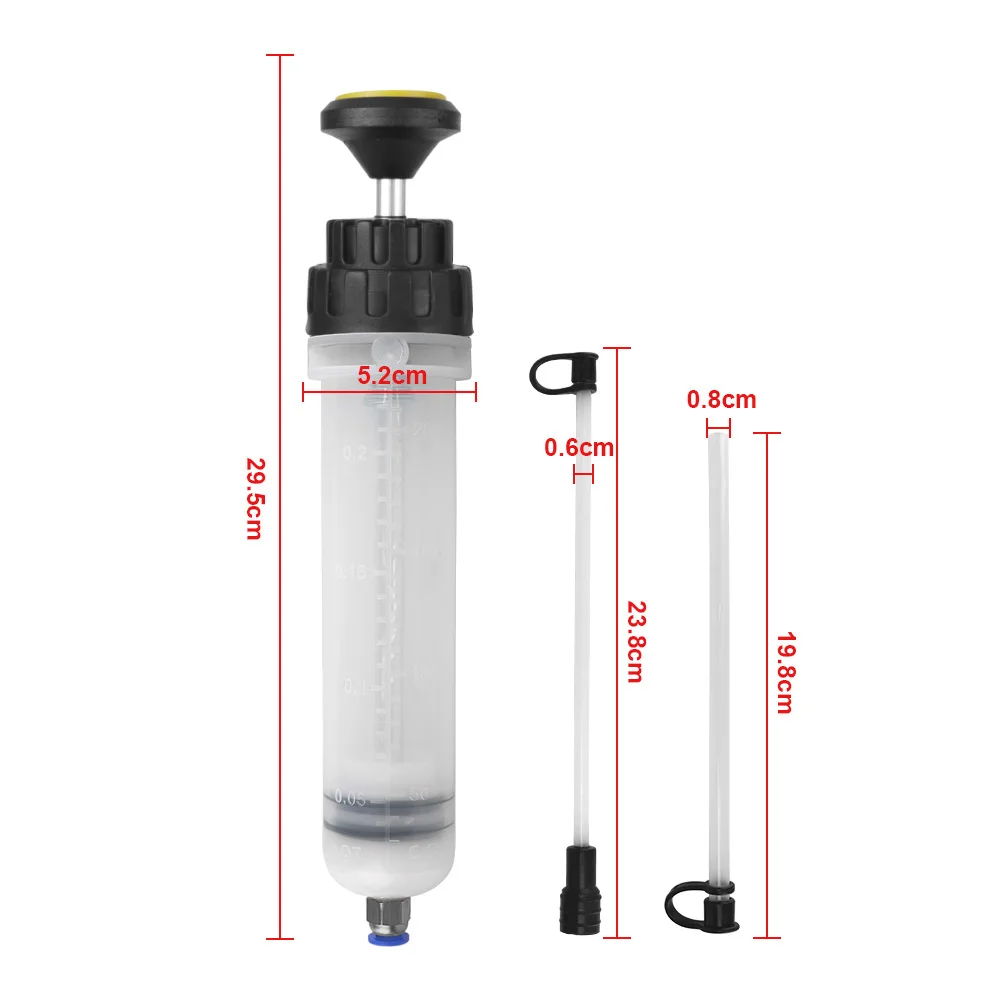 Filling Syringe Delivery Bottle Car Oil Fluid Extractor Car Accessories 200cc Manual Oil Fluid Transfer Pump