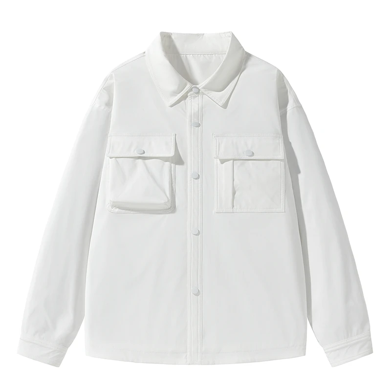 

Новые демисезонные повседневные куртки для мужчин: однотонные, с отложным воротником, ветрозащитные, модные, водонепроницаемые, свободного кроя