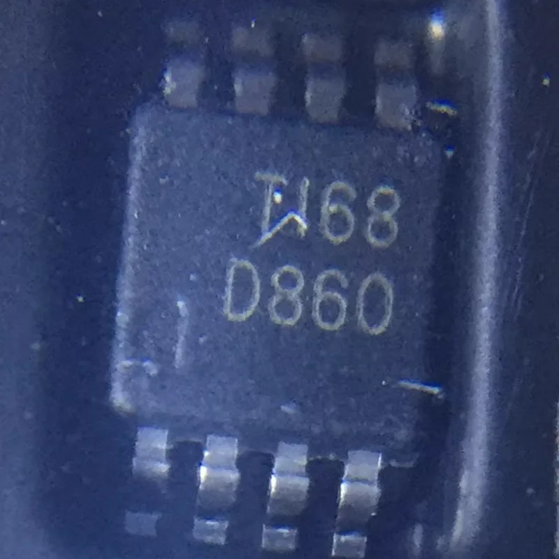 Brand New Original Dac8560Iadgkr Silk Screen D860 Msop-8 Digital-To-Analog Conversion Chip Dac