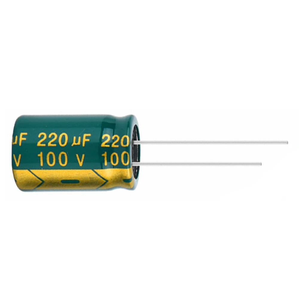 10PCS Higt quality 100V220UF 13X20mm 220UF 100V 13*20 Electrolytic capacitor