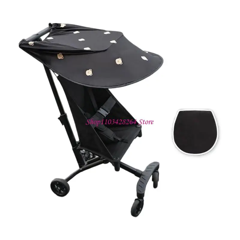 Outdoor Pram Sun Cover Machine Washable Polyester for Newborns