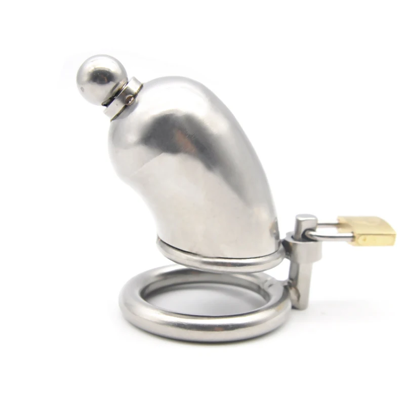 Prison Bird New Arrival Male Stainless Steel Chastity Device Cage Locking Tube A017-1