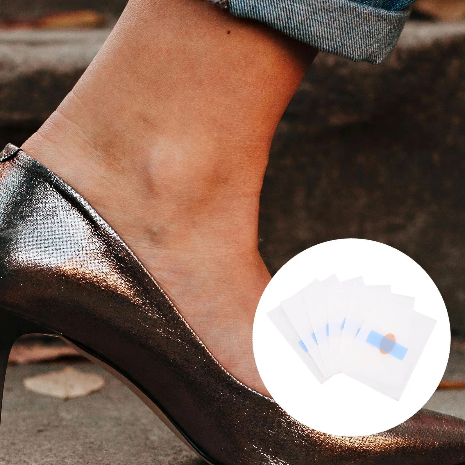 

6 Pcs Heel Stickers Wear Resistant Cushions Protectors Sports Shoes Liners Non Woven Fabric Breathable Transparent