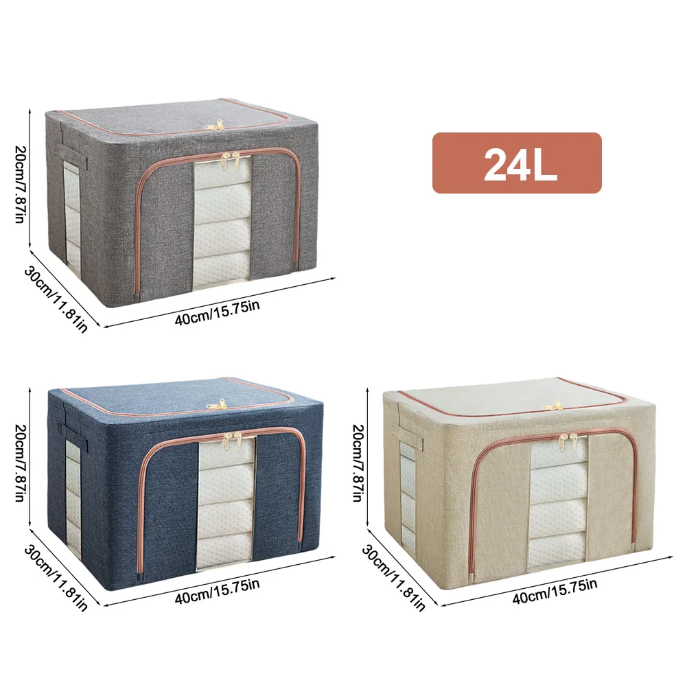 1-Piece Fabric Storage Bag Made of Cotton and Linen for Home Use, Easy to Carry, with Delicate Material and Strong Carrying Capacity