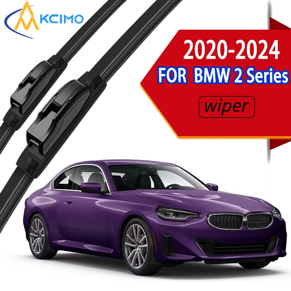 

Premium OEM Replacement Front Windscreen Wiper Blades with Flexible Durable Rubber for BMW 2 Series 2020-2024.