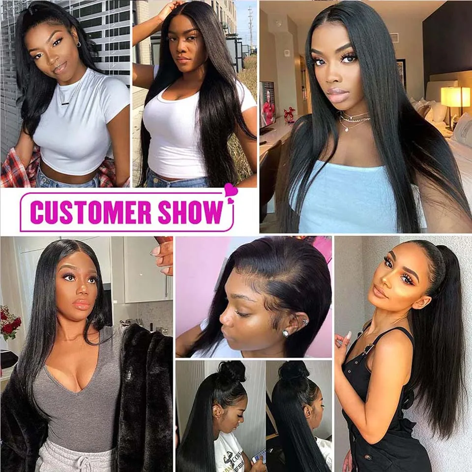 Transparent 4x4 Lace Closure 13x4 Lace Frontal Only Straight Lace Frontal Natural Color Brazilian Remy Human Hair Pre Plucked