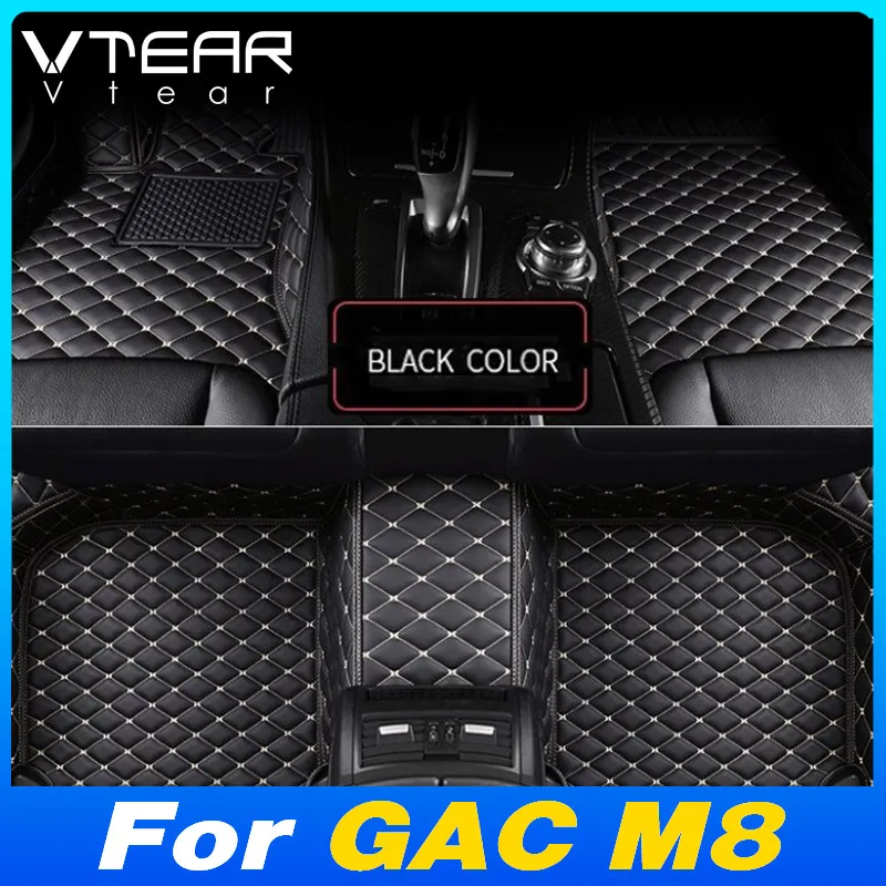 

Vtear Car Carpet Floor Mat Pu Leather Interior Styling Decoration Accessories Protector Pad Cover For Gac M8 Trumpchi 2023-2025