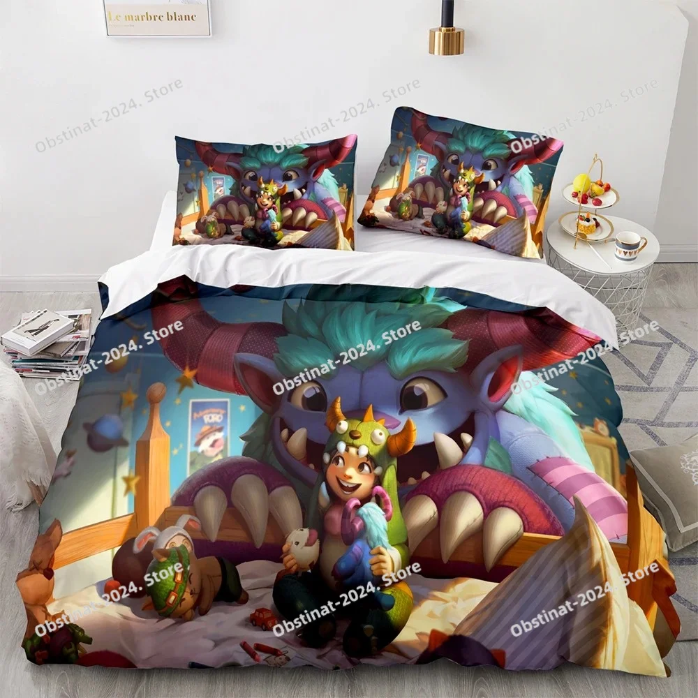 

3D Print League Of Heroes Bedding Set Single Twin Full Queen King Size Game Anime Bed Set Aldult Kid Bedroom Duvet Cover Sets