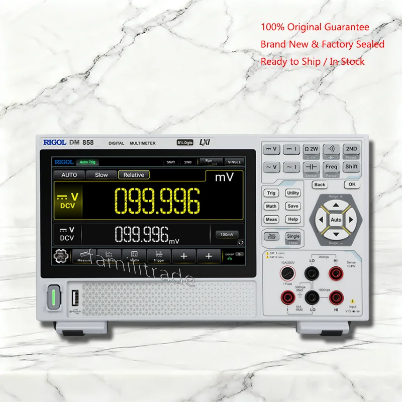 NEW RIGOL DM858 5.5-Digit Benchtop Digital Multimeter 125 rdgs/s 0.03% Accuracy True RMS USB LAN Type-C In Stock Original Box