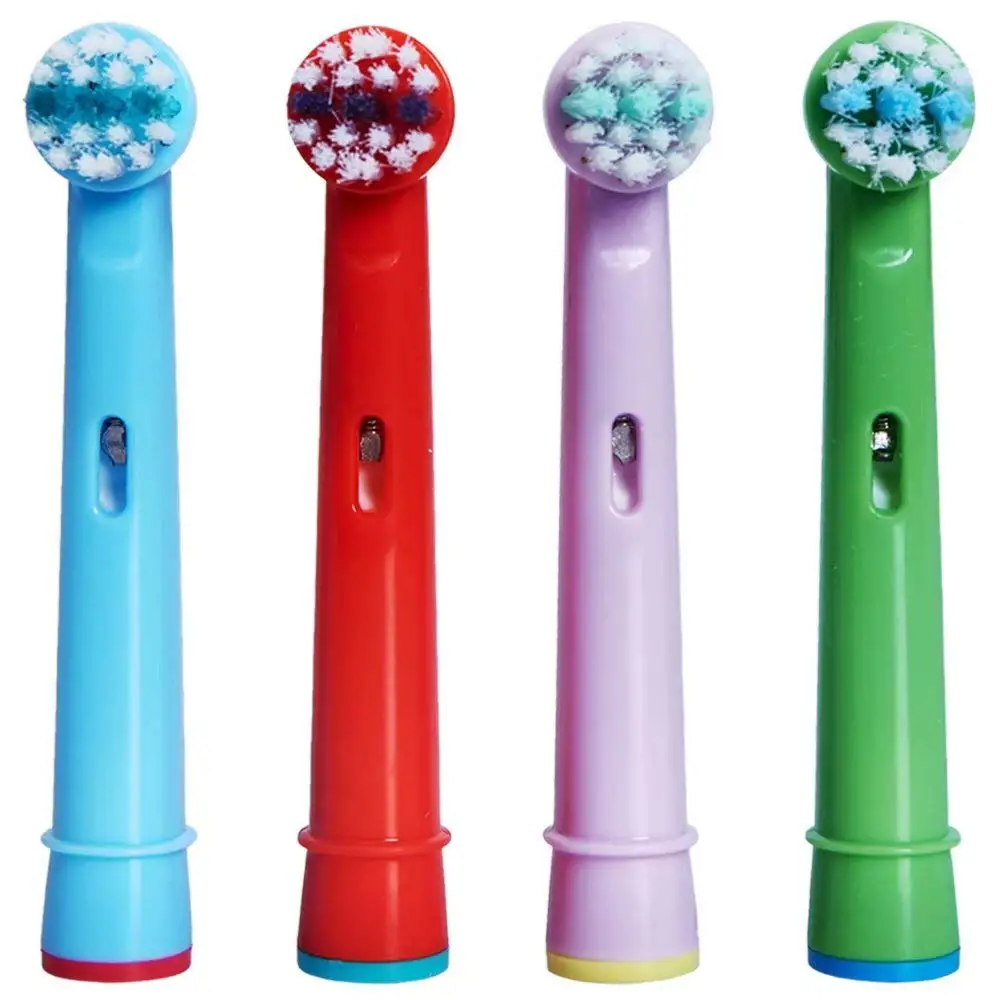 4 pezzi di ricambio per bambini testine per spazzolino da denti per bambini per Oral B EB-10A Pro-Health Stages spazzolino elettrico igiene orale, 3D Exce