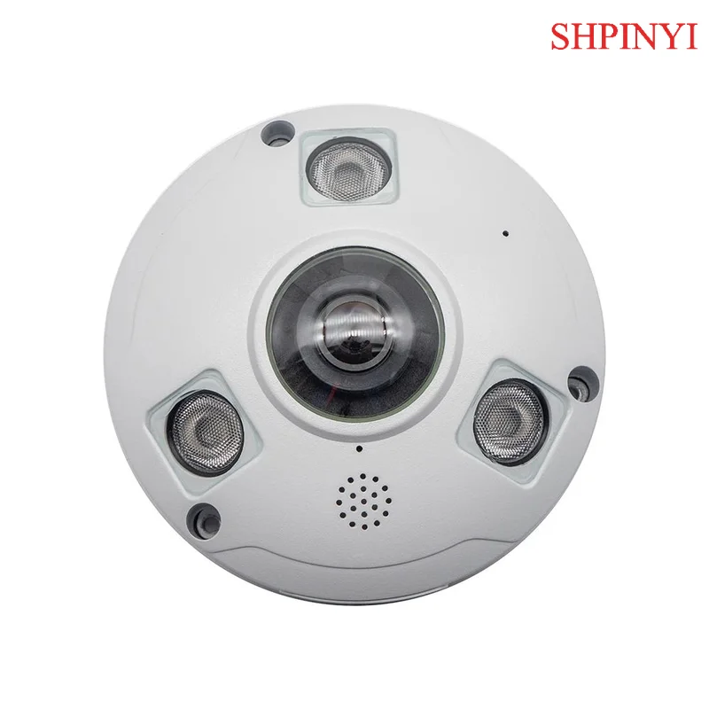 

IP-камера безопасности Full HD 360 «рыбий глаз» 5 МП со встроенным микрофоном и динамиком Дополнительные сетевые камеры для интерьера