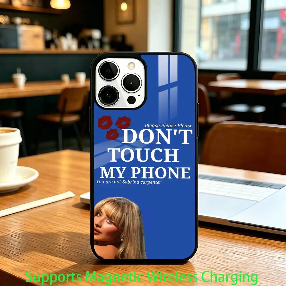S-Sabrina C-Carpenter Singer Phone Case For iPhone 18 17,16,15,14,13,12,Plus,Pro Supports Magnetic Wireless Charging