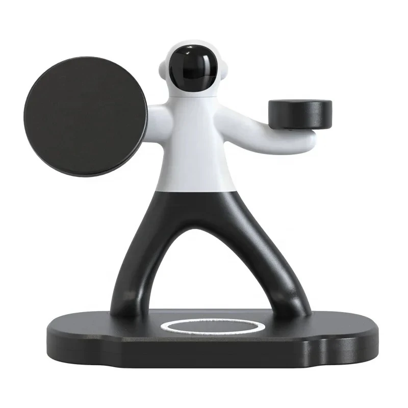 

3 in 1 double 15w fast charging magnetic wireless bracket QC3.0 compatible with PD function