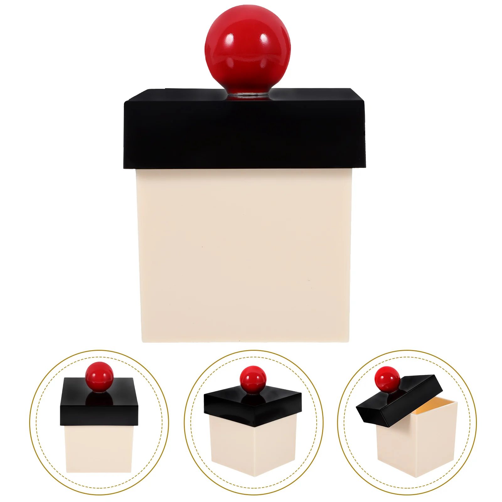 

Storage Box Acrylic Organizer For Cotton Pads Makeup Sponges Toothpicks Portable Swab Boxes Household Bathroom Bedroom