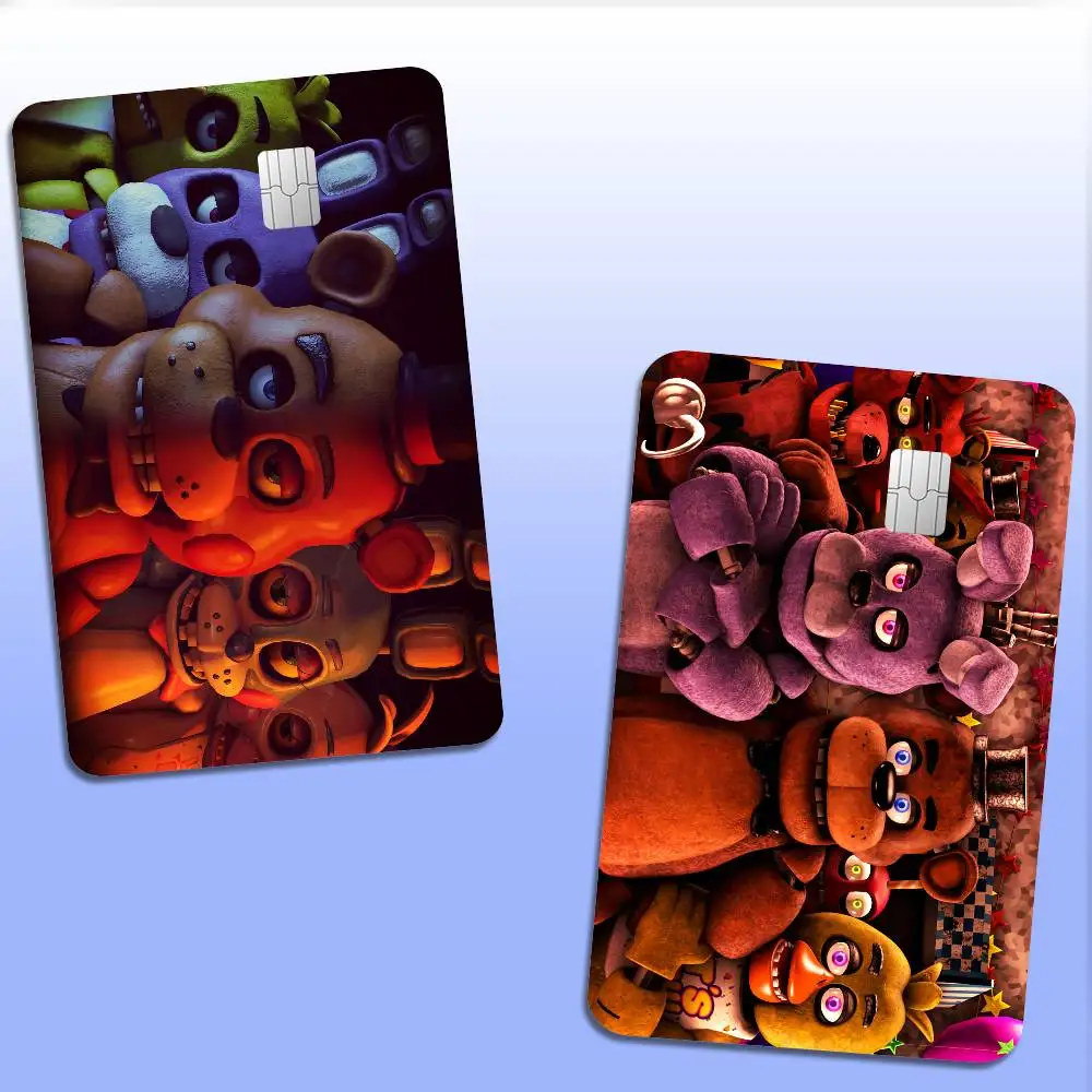 Movie Five N-Nights At F-Freddys Game Film Cover Sticker Case for Small Chip Credit Debit Card Front Side