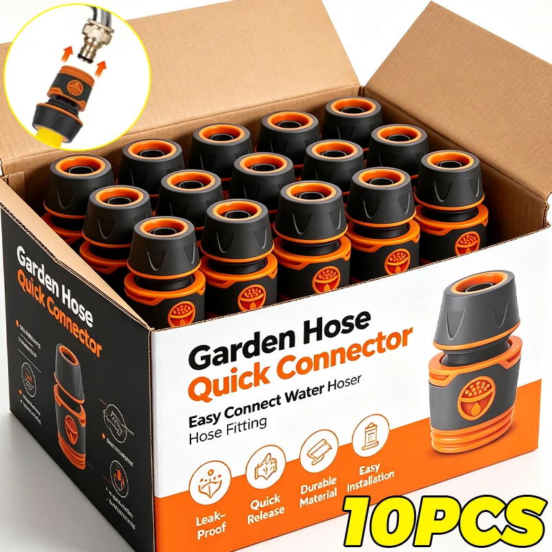 10/1Pcs Garden Hose Quick Connector Faucet Extender Faucet Extender Hose Connection Joint Watering Pipe Irrigation Coupl Fitting