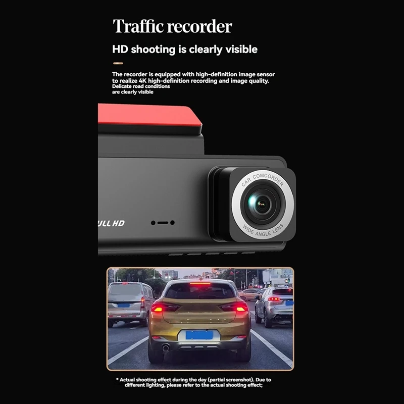 3 Channel Dash Cam For Cars Camera WIFI 1080P Video Recorder Rear View Camera For Vehicle Car DVR Car Accessories