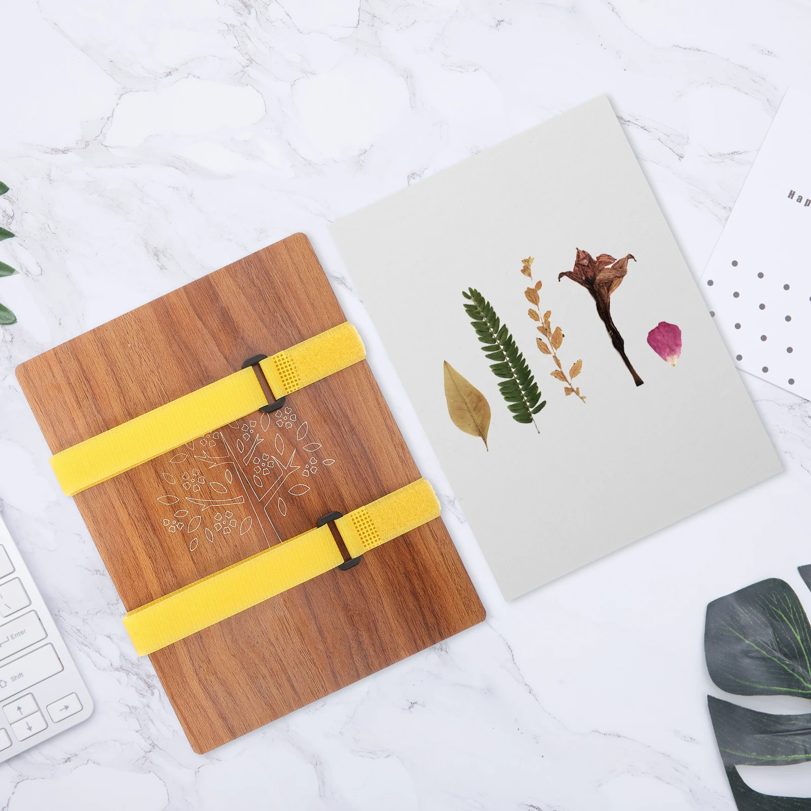 

Flower Press Kit DIY Plants Press Tools Reusable Water Absorbing Board Dried Flowers Leaves Specimen Storage Container
