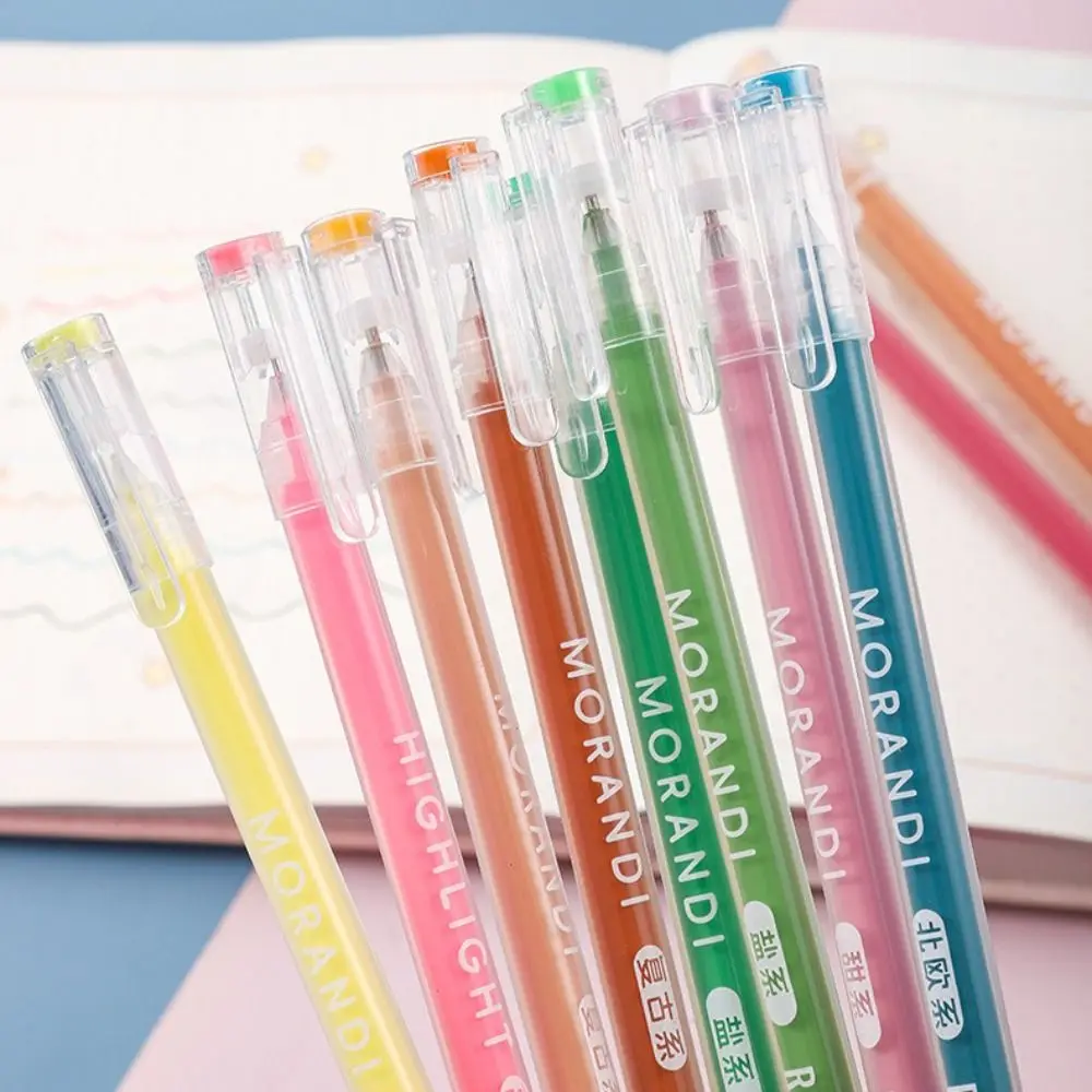 9 Colors Hand Accounting Pen Set Quick Drying Large-capacity Color Gel Pen Writing Tools Neutral Pen School Office