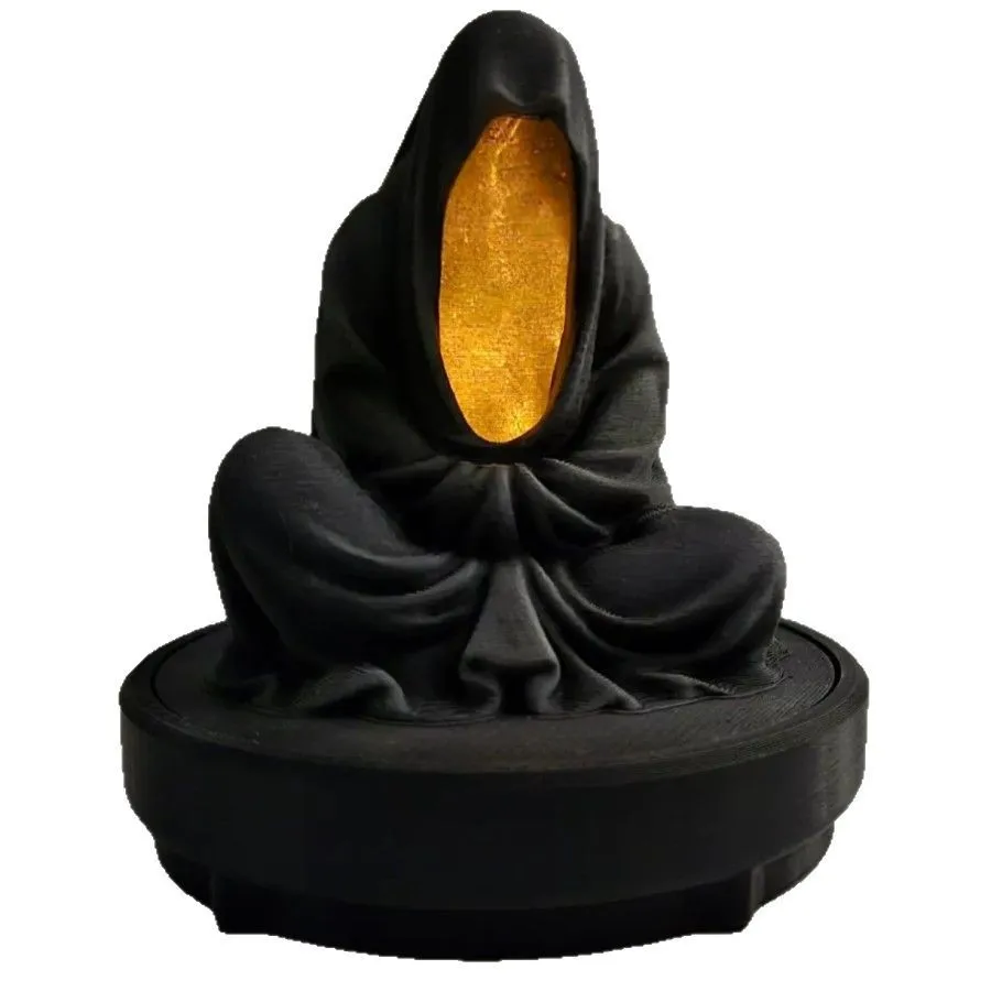 

2025 New Product Meditation Death LED Candlestick Home Decoration Figurine Gift