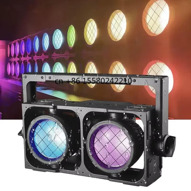 for 2 Eyes CW WW LED Waterproof IP65 DMX512 Blinder Par Stage Light for Wedding Concert Events RGBW Led Stage Light Blinder