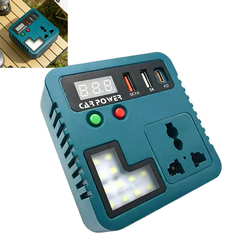 Lithium Battery Inverter Portable Power Inverter for Makita 18V Lithium Battery for Charging Tools