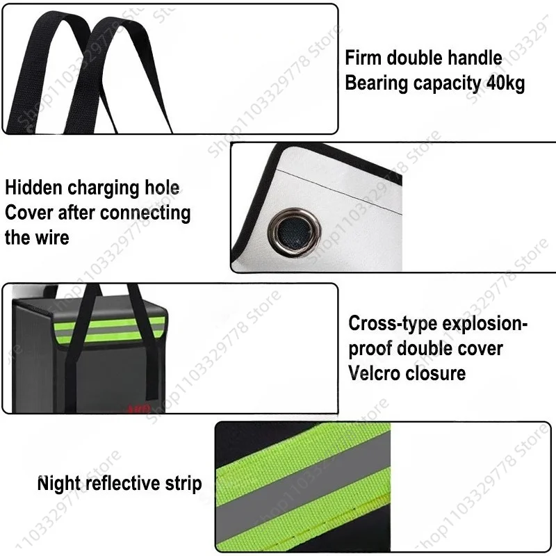 1PCS RC Lipo Battery Protective Guard Bag Fireproof Explosionproof Power Safety Storage Box 1200 ℃ High-temperature Resistance