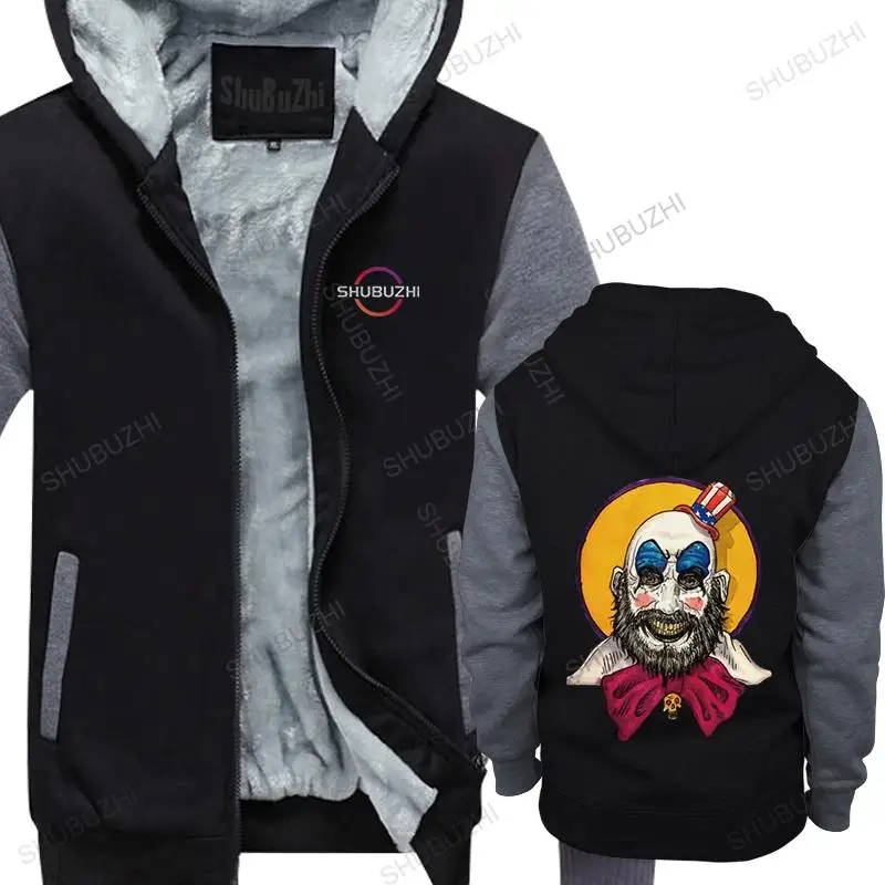 

Captain Spaulding Rob Zombie hoodies Men Cotton thick hoodies Handsome fleece Tops fall Horror Film House of 1000 Corpses fall