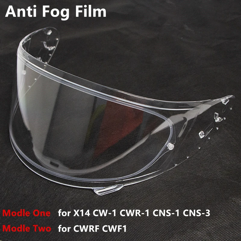 Helmet Visor Film Anti Fog Visor Helmets Lens Film for X14 CW-1 CWR-1 CNS-1 CNS-3 CWRF CWF1 Motorcycle Helmet Accessories