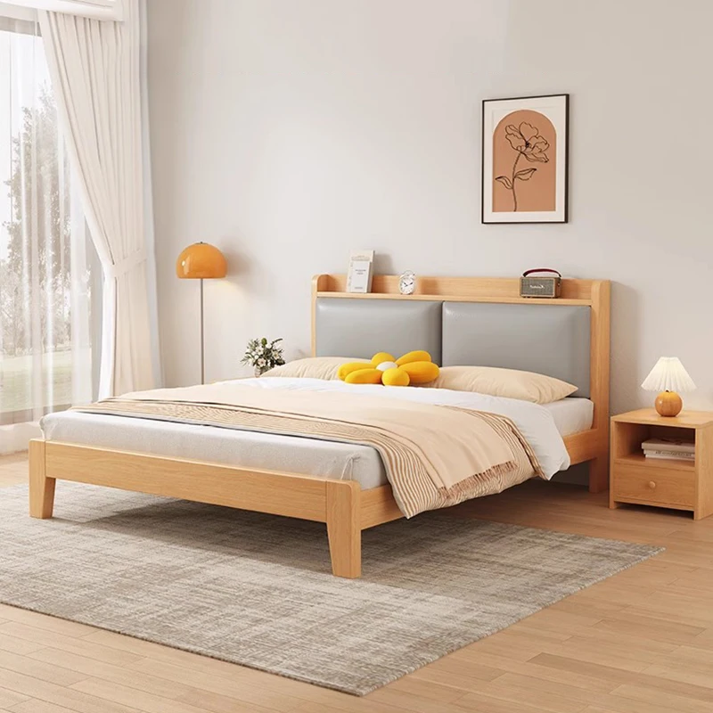 Wooden Full Bed Modern King Size Double Luxury Headboards Bed Design Sleeping Sex Princess Letto Matrimoniale Salon Furniture