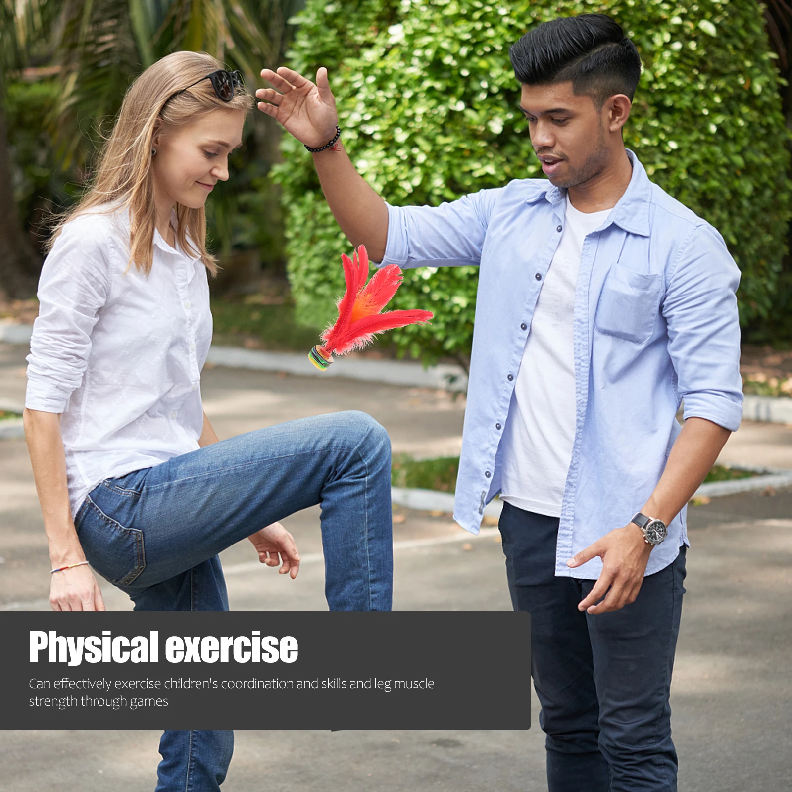 5 pçs kicking peteca peteca crianças pé brinquedo de fitness ganso jogo ao ar livre kicking estudante brinquedo esportivo