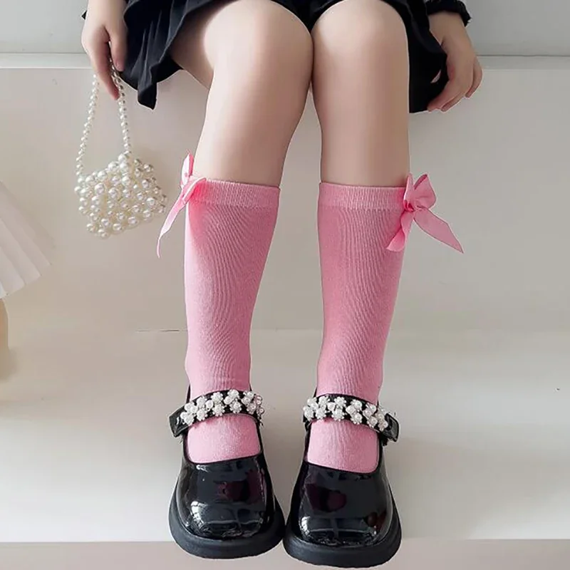 Chaussettes Hautes en Coton Doux et Respirant pour Enfant, Uniforme SвJK à la Mode, Nouvelle Collection Printemps Été