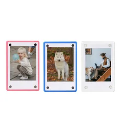 New 1-10 Pack 3 Inch Acrylic Fridge Magnetic 2 Sided Photo Frame For Fujifilm Instax Mini 9 8 7s 25 50s Mini Film Photo Paper
