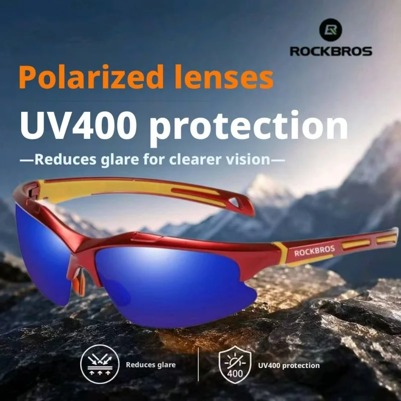 ROCKBROS new outdoor sports cycling polarized sunglasses UV400 anti-glare anti-UV sports driving cycling sunglasses