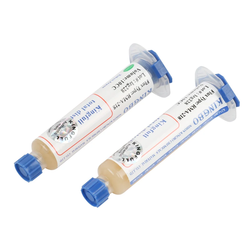 RMA-218 لا نظيفة بغا الكرة إصلاح لحام rebيعادل لحام الجريان لصق 10CC 2/قطعة KINGBO